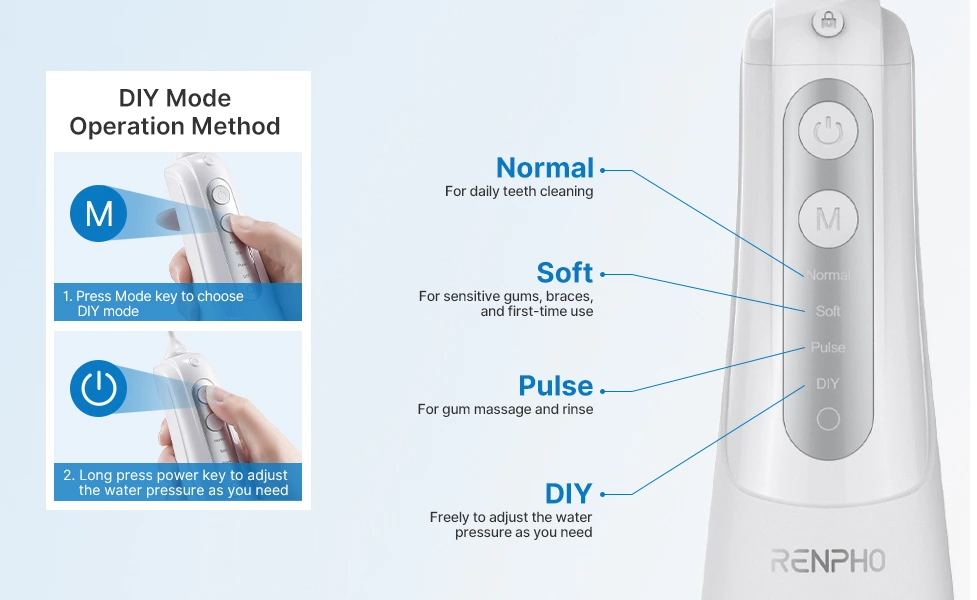 Water Flosser Cleaning Modes