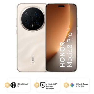 HONOR Magic 8 Pro Dual SIM 5G Sunrise Gold 12GB RAM 512GB With Free Watch Fit - Middle East Version