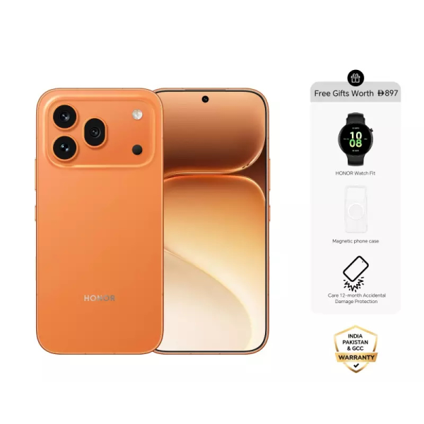 HONOR 600 Pro Smartphone With Honor Watch Fit Active and Magnetic Phone Case +12M Damage Insurance - Middle East Version
